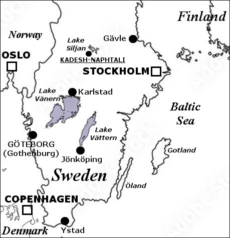 Map of South Sweden